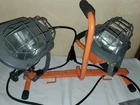 Hdx 250 Watt Portable Dual Halogen Work Light Adjustable Heads Used. Price: $100.00.