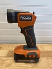 New Ridgid 18 Volt Cordless Led Work Flashlight, Battery & Charger R8695 Open. Price: $46.99.