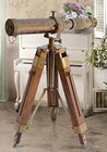 Nautical Brass Antique Telescope Spyglass With Wooden Stand Home Decor Gift New. Price: $93.98.