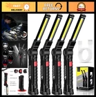 Rechargeable Led Work Light With Magnetic Base & Hook, 360 Rotation, 5 Modes - New. Price: $47.99.