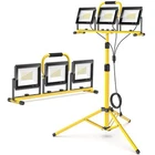 21000LM Led Work Lights With Stand: 3 Head Portable 16.5FT Cord New. Price: $82.28.
