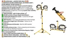 Dayatech 180W 20000 Lumen Dual-head Led Work Light With Tripod Stand, Brightness New. Price: $99.00.