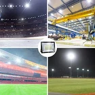 Solla HT-001 600W Led Stadium Flood Light, 3300W Equivalent, 48000LM 6000K Used. Price: $145.70.