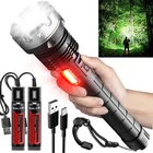 Super Bright Zoom Led Flashlight Rechargeable Tactical XHP90+COB Lamp Emergency New. Price: $26.99.