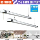 2X 3.6FT Led Shop Light 120W 16800LM Ceiling Tube Fixture 5000K Linkable Etl New. Price: $112.39.
