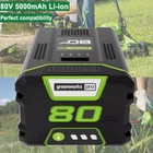For Greenworks GBA80600 5.0AH Battery Volt Replacement GBA80200 Power Tools New. Price: $76.98.