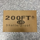 Intertek 200FT Led Solar String Lights Waterproof Shatterproof Warm White Open. Price: $49.99.