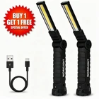 Cob Work Light Rechargeable Led Magnetic Inspection Torch, Type-c Cordless New. Price: $11.59.