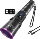 Trixhub 365NM Uv Black Flashlight Rechargeable Lcd Pet Urine Leak Detector New. Price: $61.99.