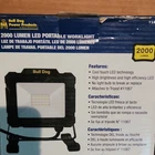 Bull Dog Power Products 2000 Lumen Led Portable Worklight, Mpn 11443 New. Price: $30.00.