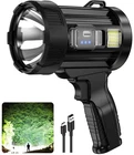 Kmivo Rechargeable Spotlight, 1,000,000 Lumens Super Bright Handheld L, Black New. Price: $72.09.