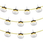 Ft. Construction String Lights, 10000LM, 10PCS Work Light, 5000 IP65 New. Price: $105.35.