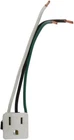 15A 125V Snap-in Receptacle Grounding Electrical Outlet White 1374-1W New. Price: $14.00.
