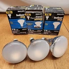 3-BULB Pack Lot Philips Indoor Flood Light Frost Silicone Coated 75W BR30 120V Open. Price: $49.00.