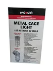 Red Dot 150-WATT Ceiling Mount Metal Cage Globe Light New. Price: $21.95.