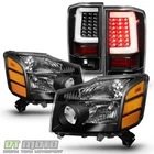 Black For 2004-2015 Titan Headlights Headlamps+led Tube Tail New. Price: $209.99.