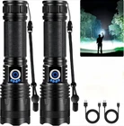 Rechargeable Led Flashlights 99,000 Lumens Super Bright 5 Mode Waterproof 2 Pack New. Price: $57.44.