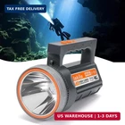 Rechargeable Diving Flashlight With Power Display, IP68 Waterproof And Submersib New. Price: $53.60.