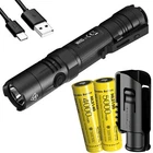 Nitecore MH10 V2 1200 Lumen Usb-c Rechargeable Flashlight, 2X Battery, Holster New. Price: $77.42.