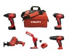 Hilti Canada 12-VOLT Cordless 5-TOOL Combo Kit New. Price: $1372.83.