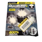 Bell + Howell Quadburst Deluxe 10.62" Grey 4 Panel Led Flush Mount Open. Price: $35.00.