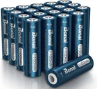 Aa Rechargeable Batteries, High Capacity 1100MAH Nimh Battery For Outdoor Solar New. Price: $40.32.