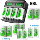 Ebl C, Size Batteries Rechargeable Optional Lcd Charger For &d Cell Battery New. Price: $33.49.