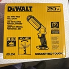 New Dewalt DCL050 20V Max Led Hand Held Area Light. Price: $45.95.