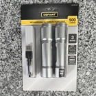 Defiant Rechargeable Aluminum Led Flashlight 500 Lumens Water Resistant 2-PACK New. Price: $13.00.
