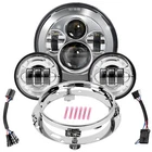 Wisamic Motorcycle Led Headlight 7 Inch, 4.5 Passing Lamps Fog Lights An... New. Price: $136.68.