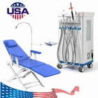 Dental Cart Delivery Unit With Compressor Led Curing Light/mobile Chair New. Price: $334.39.