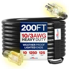 Outdoor/indoor Extension Cord Heavy Duty 3 Prong Sjtw, Flexible Long Power New. Price: $164.99.