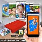 Serenelife Wireless Instant Photo Printer - Portable Borderless Pictures Red Used. Price: $113.70.