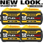 4PACK 12AH DCB609-2 For Dewalt 20V/60V Max Flexvolt Li-ion Battery DCB606 DCB612 New. Price: $167.49.