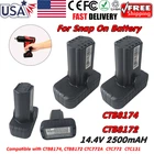 Battery For Snap On CTB8174 14.4V 2.5AH CTB8172 CT861DB CTC772 CTLZ761 CTR861DB New. Price: $79.90.