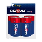Rayovac Fusion D Batteries (4 Pack), Alkaline Cell Count, Multicolor New. Price: $12.95.