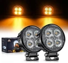 Nilight 2PCS 3INCH 12W Amber Round Led Work Pods Driving 90?? Flood Beam New. Price: $36.55.