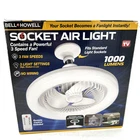 Bell+howell Socket Air Wireless Ceiling Fan Remote Control 1000 Lumens New. Price: $14.57.
