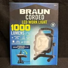 Brand New Braun 1000 Lumen Led Work Light Adjustable Head Beam White 64738. Price: $45.00.