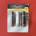 Defiant 3-PACK Aluminum Led Flashlights 225 Lumens Batteries Included Open. Price: $15.99.