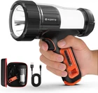 Rechargeable Spotlight, IPX8 Waterproof 40 Ft Depth, 420M Beam Distance, 3000 Lu New. Price: $143.09.