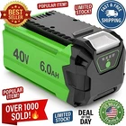 6000MAH Battery For Greenworks Volt Tools 29462 29472 29252 New. Price: $39.00.