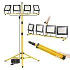 Plug In Led Work Light With STAND,28000 Lumen 110V 4 Adjustable Head Outdoor ... New. Price: $110.10.