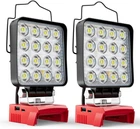 Livowalny Led Work Light Compatible With Milwaukee 18V Battery, 2PCS 70W Portabl New. Price: $42.79.