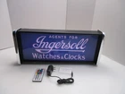 Ingersoll Watches & Clocks Led Display Lighted Sign Lightbox Wall Hanging New. Price: $125.00.