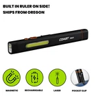 Coast PM50R Rechargeable Edc Slim Flat Flashlight, Magnetic, Clip, Laser New. Price: $44.99.