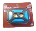 Ace Led Battery (4-AA) Operated Work Light 500 Lumens Hi-lo Adjustable Stand (30 New. Price: $19.99.