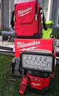 Milwaukee 2123-21HD M18 Utility Remote Control Search Light Kit W/ Portable Base New. Price: $1299.95.