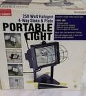 Rightlight 250W Halogen Portable Work Model 83976 New In Box. Price: $29.99.
