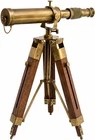 Nautical Brass Antique Telescope Spyglass With Wooden Stand Home Decor Gift. Price: $71.63.